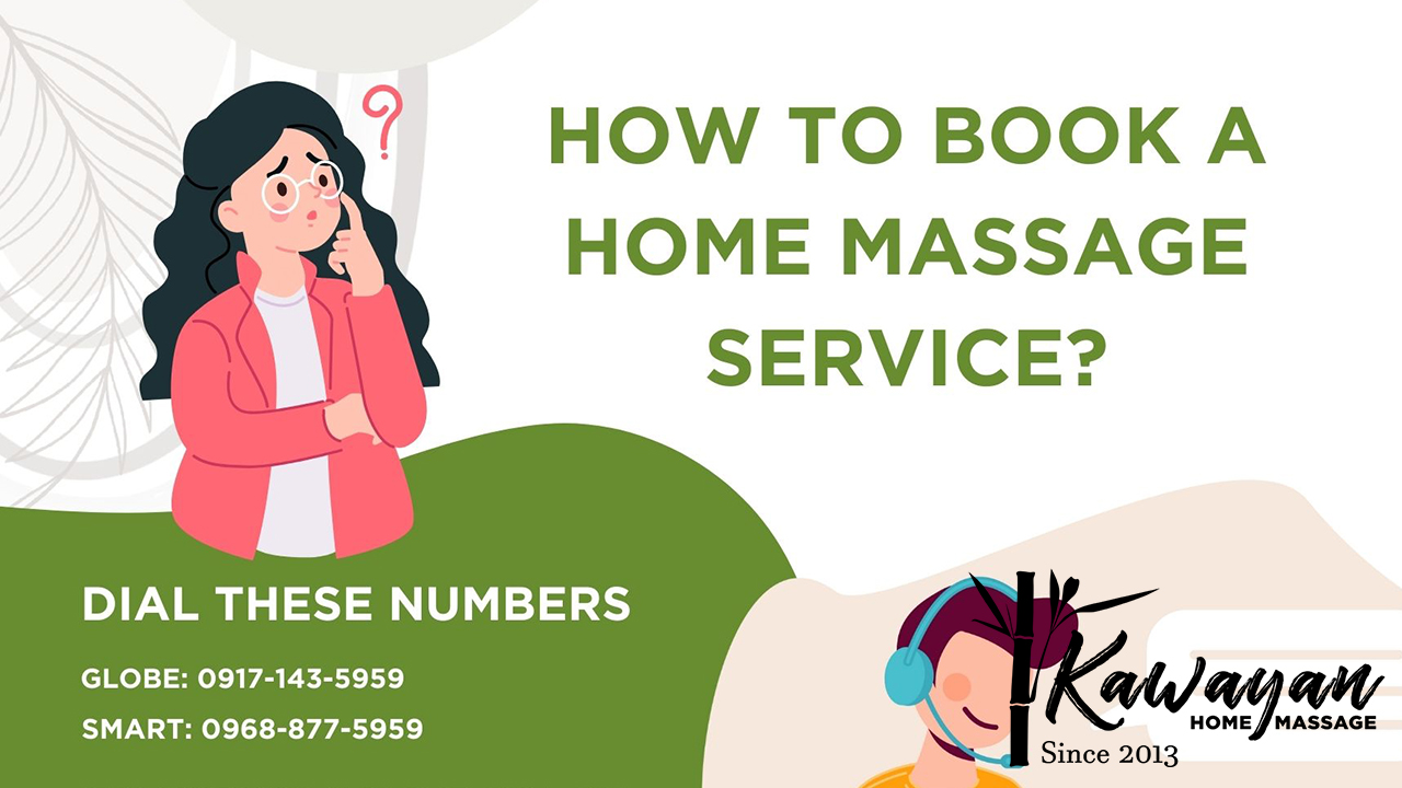 how to book a massage with Kawayan Home Massage Service